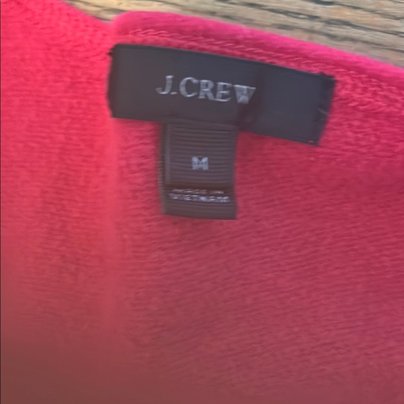 J.Crew Women's Hot Pink V-Neck Faux Wrap Sweater size Medium - Picture 2 of 6